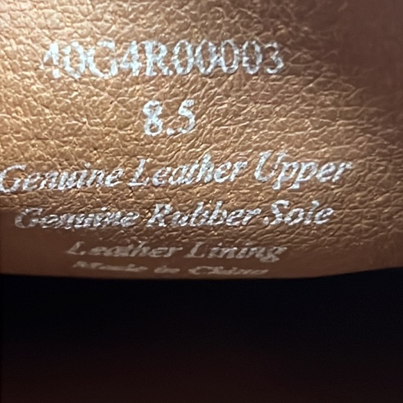 Joseph Abboud leather Cognac brown wingtip lace up Oxford shoes Sz 8.5 - Picture 11 of 12